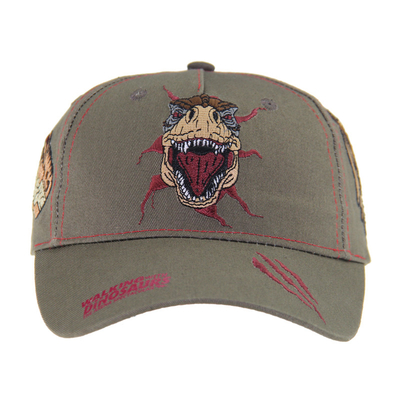 Customized Dragon Embroidery Baseball Caps, Low Profile Kids Adjustable Cotton Outdoor Caps