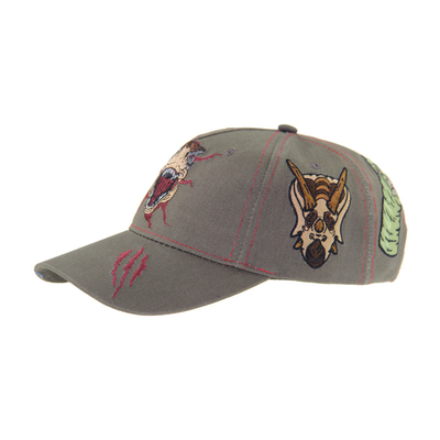 Customized Dragon Embroidery Baseball Caps, Low Profile Kids Adjustable Cotton Outdoor Caps