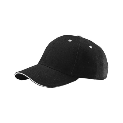 6 Panel Kap Baseball yang Dibangun dari Katun, Low Profile Adjustable Cap Pria dan Wanita