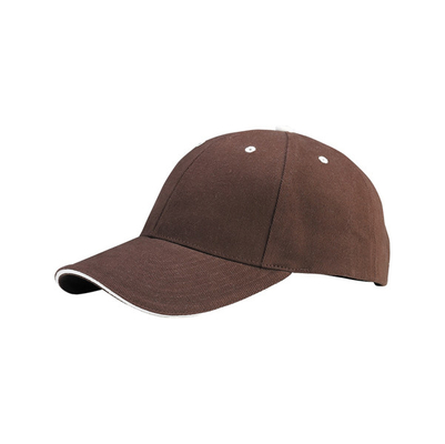 6 Panel Kap Baseball yang Dibangun dari Katun, Low Profile Adjustable Cap Pria dan Wanita