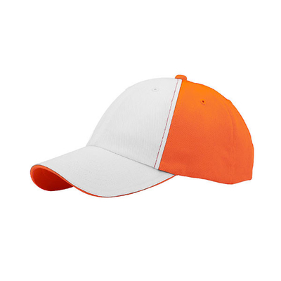 2 Tone 6 Panel Dibangun Baseball Cap, Low Profile Adjustable Pria dan Wanita Cap