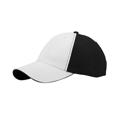 2 Tone 6 Panel Dibangun Baseball Cap, Low Profile Adjustable Pria dan Wanita Cap