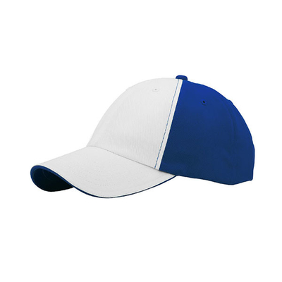 2 Tone 6 Panel Dibangun Baseball Cap, Low Profile Adjustable Pria dan Wanita Cap