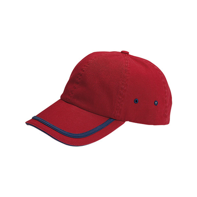 Enam panel kapas tidak dibangun topi bisbol luar ruangan topi bisbol Velcro penutupan