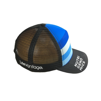 Bernafas 5 Panel Sublimasi Cetak Trucker Caps Baseball Trucker Hat