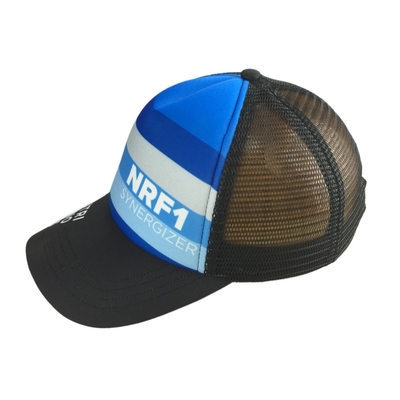 Bernafas 5 Panel Sublimasi Cetak Trucker Caps Baseball Trucker Hat
