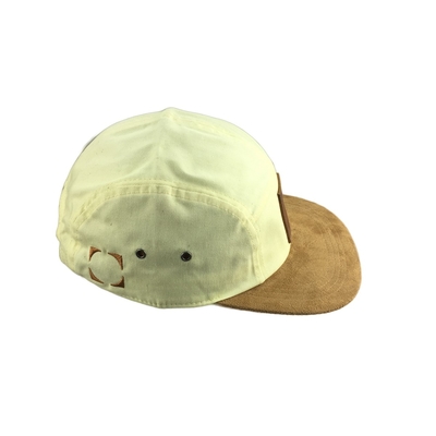 Logo bordir Cap Kamp Lima Panel Dengan Tutup Gembok Visor Flat Suede
