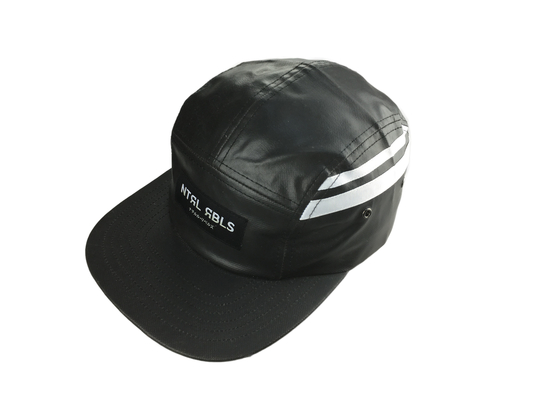 Topeng Kamp 5 Panel Bergaya Dengan Visor PU Flat Dan Logo Label Woven