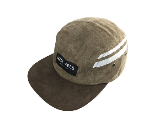 Topeng Kamp 5 Panel Bergaya Dengan Visor PU Flat Dan Logo Label Woven