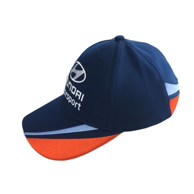 OEM bordir Baseball Cap Balapan Adjustable Enam Panel Profil Rendah