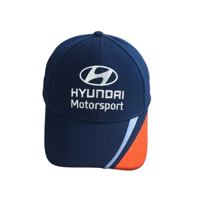 OEM bordir Baseball Cap Balapan Adjustable Enam Panel Profil Rendah
