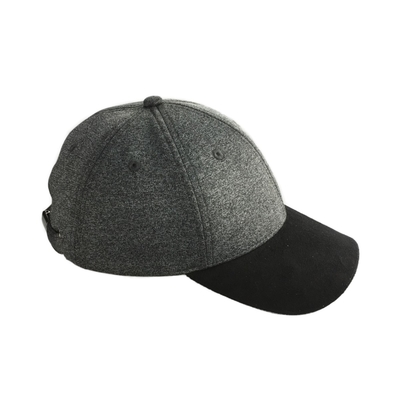 Pencetakan Reflektif Sepeda Baseball Cap Multi Panel Bahan Campuran Wol