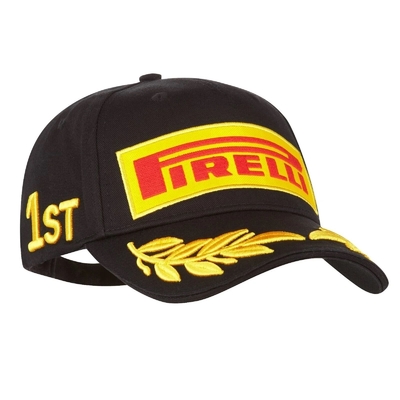 Baju Konstruksi Pirelli Podium Cap Pakaian Kepala 6 Panel Low Profile Cap