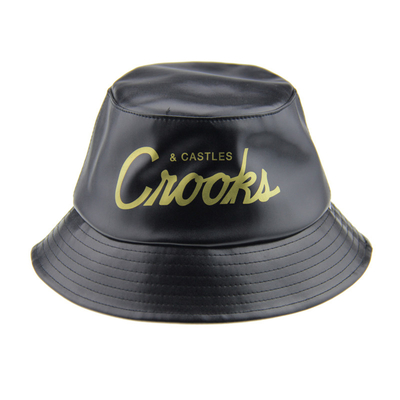 Topi ember nelayan cetak tahan lama PU pelindung matahari topi ember