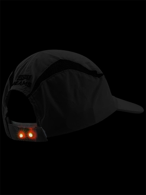 100% Polyester Mikrofiber Led Terang Cap Bola Untuk Malam Berlari