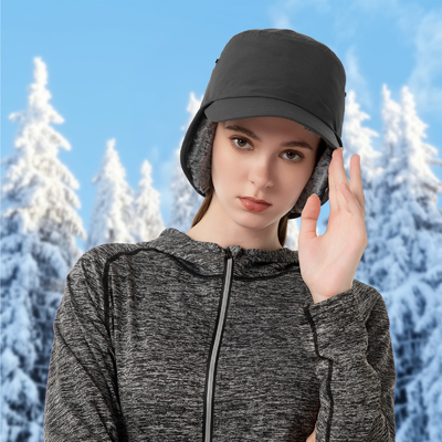 Pria atau Wanita Topi Musim Dingin Tutup Telinga Panas Topi Lengkap Fake Furs Topi Baseball Penangkap Topi Berburu