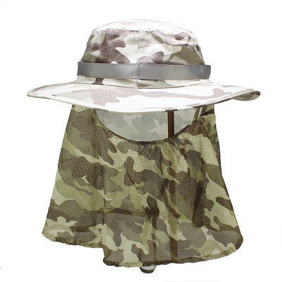 62cm UPF 50+ Perlindungan UV Luar Ruangan Topi Ember Unisex Dengan Penutup Leher