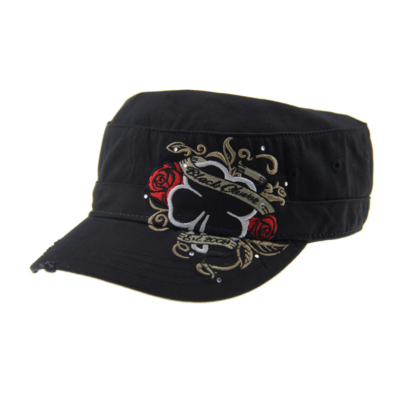 Casual Vintage Military Cadet Cap Satu Ukuran Cocok Semua SEDEX Sertifikasi