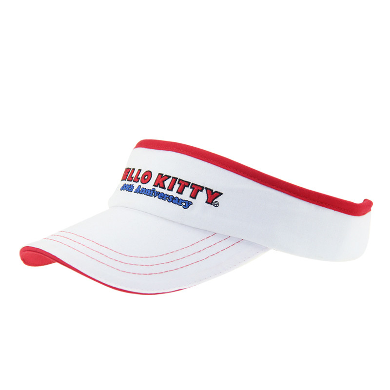 Anak-anak Ringan Berat Matahari Visor Caps Putih Sun Shade Visor Topi Tutup disesuaikan
