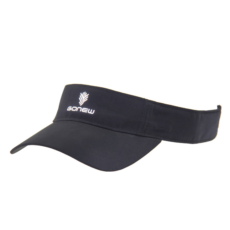 Berat Ringan Serat Mikro Wanita Sports Sun Visor Dengan Pencetakan Reflektif