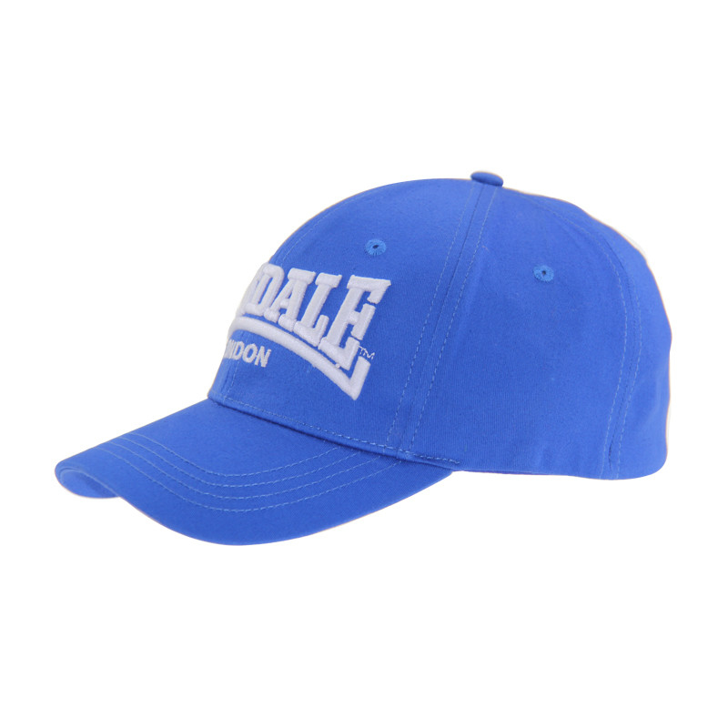 Blue 6 Panel Bordir Fitted Baseball Cap, Pria / Wanita Outdoor Baseball Hat Untuk Musim Gugur / Musim Dingin