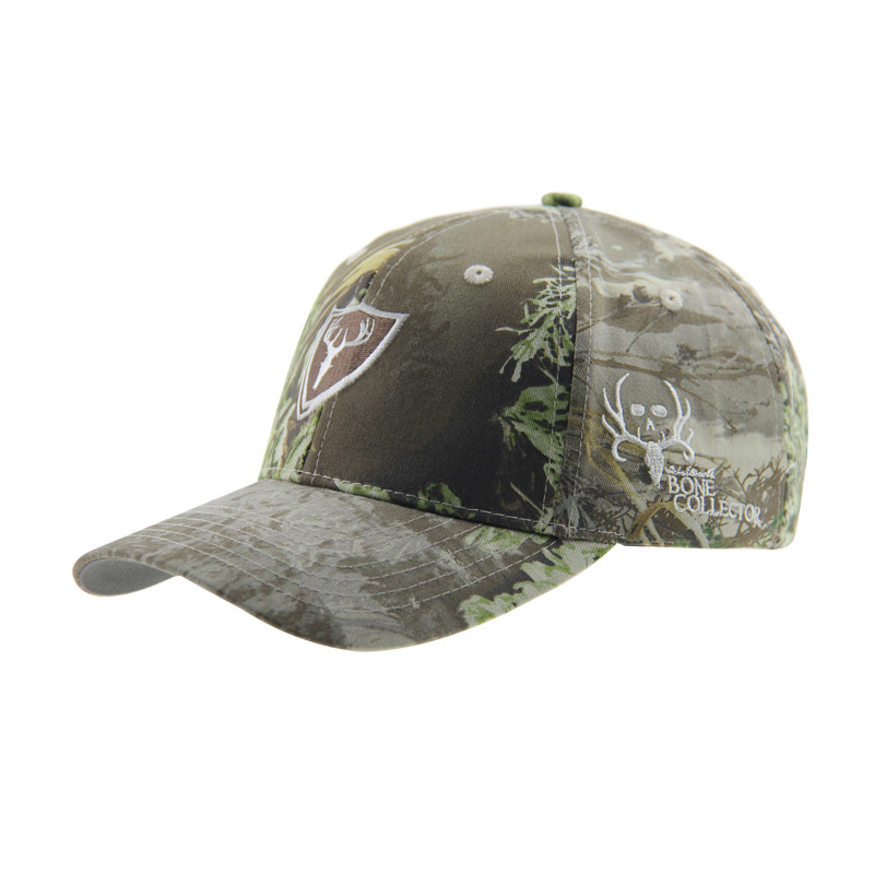 6 Panel Kamuflase Bordir Kap Baseball Luar Ruang, Unisex Low Profile Adjustable Hunting Hats