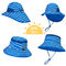 Tahan UV 50+ UPF Topi Matahari Uv Anak Pinggiran Lebar Dengan Penutup Leher 43cm 55cm