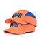 Topi Oranye Dengan Topi Bump Keselamatan Bordir Biru Lulus CE EN812 Tutup Benjolan qty kecil