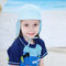 Topi Bucket Anak Pinggiran Lebar yang Dapat Disesuaikan, UV 50+ 100% Katun