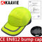 Visibilitas Tinggi Ringan Safety Bump Cap 100% polyester CE EN812